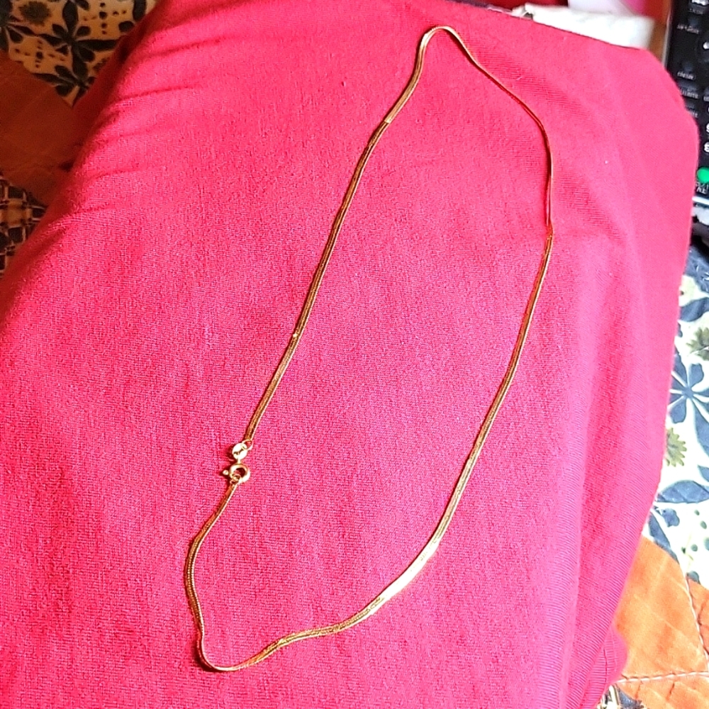 Stamped 14k. Made in Italy 18 inch chain